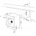 Hotpoint BIWDHG75148 SUPER SILENT Built-in Washer Dryer, 7kg/5kg Wash/Dry, 1400